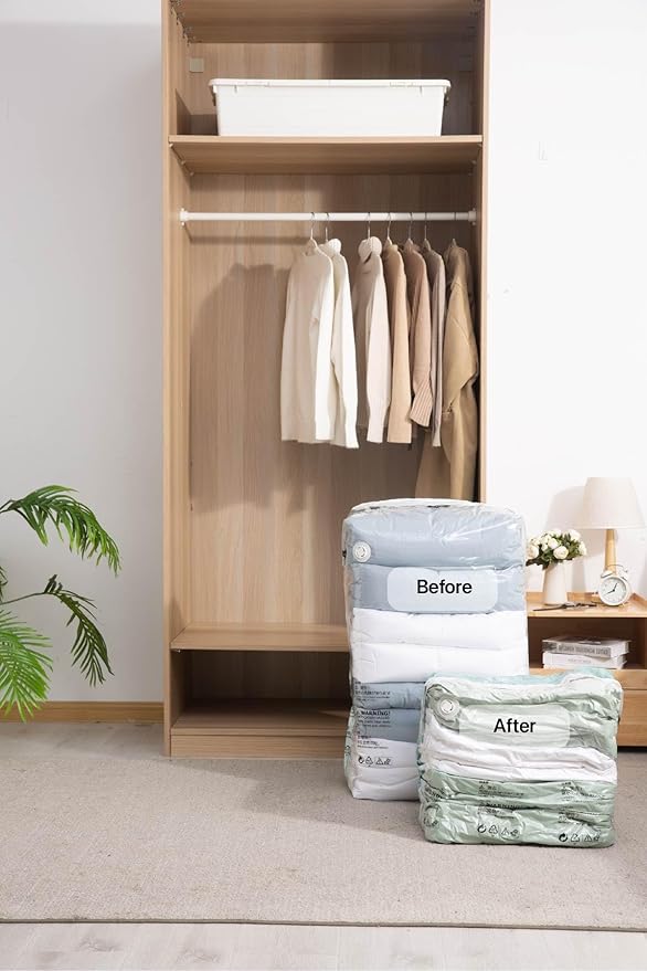 Vacuum Storage Bags for Clothing - NeatNest Mixed Set, Includes Roll-Up, Flat, Cube Bags in Multiple Sizes for Travel and Home, Vacuum or Hand Press, All-in-One Space Saver Kit for Clothes and Bedding