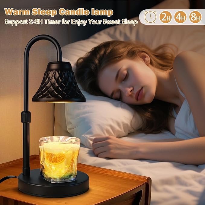 Banbanda Adjustable Candle Warmer Lamp with Timer: Birthday Gifts for Women fits All Candle Jar Home Decor - Wax Warmer for Scented Wax Gifts for Women