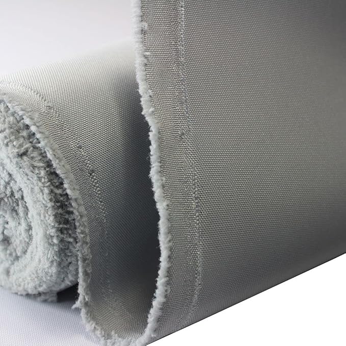 Mybecca Canvas Oxford Fabric Marine Waterproof Outdoor Awning 600 Denier by The Yard (Cut Separate by Yard for Prime Orders-1 Yard) (60"x36") Silver