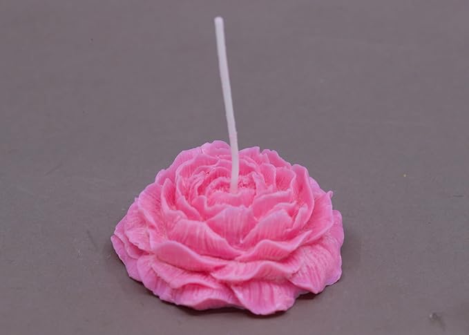 DIY Scented Peony Flower Candle (Yellow)