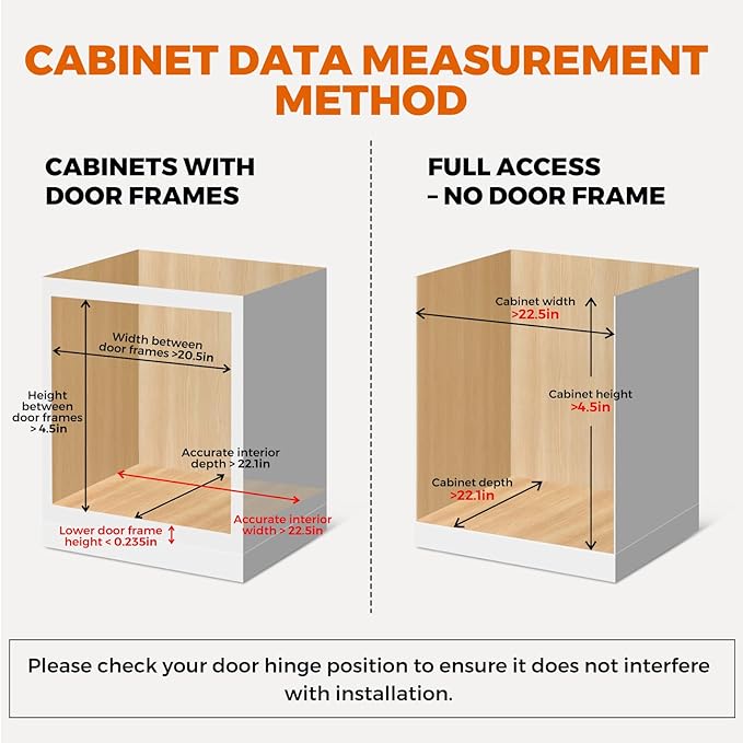 Pull Out Drawers for Cabinet 21.5" W x 23" D x 4.5" H Wood Slide Out Organizer and Storage Kitchen Cabinet Drawers Slide Out Shelves Pull Out Shelves in Kitchen Pantry Bathroom with Soft Close