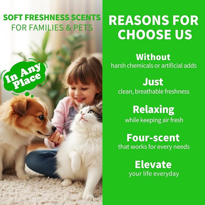 4 Pack Odor Eliminating Candles Set - Eliminates 95% of Pet, Smoke, Food & Other Smells - Hand Poured Non-Toxic Soy Candle, Air Freshing Scent of Lavender/Orange/Mint/Cotton - Gifts Set for Women