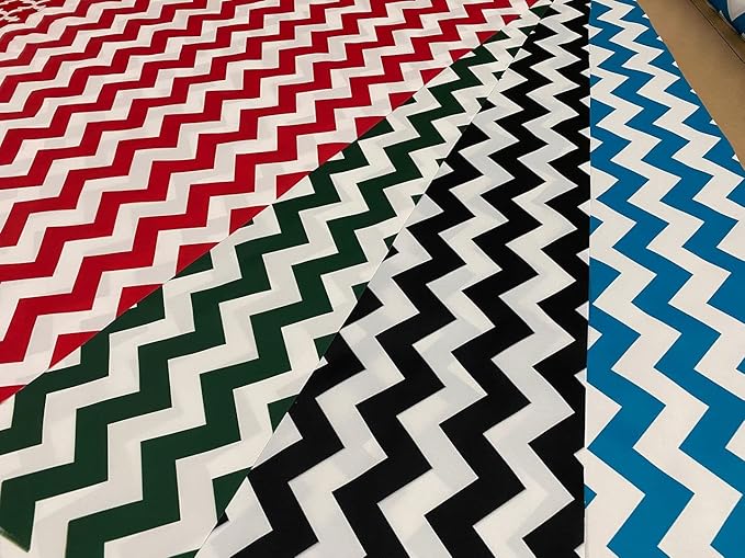 Mybecca Canvas Oxford Fabric Marine Waterproof Outdoor Awning 600 Denier Chevron Pattern Black/White (Cut Separate by Yard for Prime Orders-1 Yard) (60"x36")