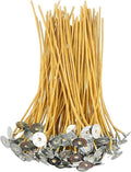 6In Hemp Wick,100 Piece Hemp Candle Wicks in 3mm,Pre-Waxed by Natural Beeswax & Tabbed,Thick Candle Wick for Candle Making