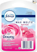 Febreze Odor-Fighting Wax Melts Air Freshener Refills with Downy Scent, April Fresh, 6 count