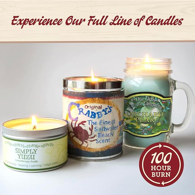 Our Own Candle Company, Orange Creamsicle Scented Mason Jar Candle, 100 Hour Burn Time, 13 Ounces