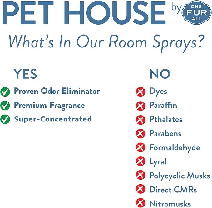 One Fur All Concentrated Room Spray 4 OZ Dog and Cat Friendly Air Freshener for Pet Odor, Apple Cider and Pumpkin Spice, Pack of 2