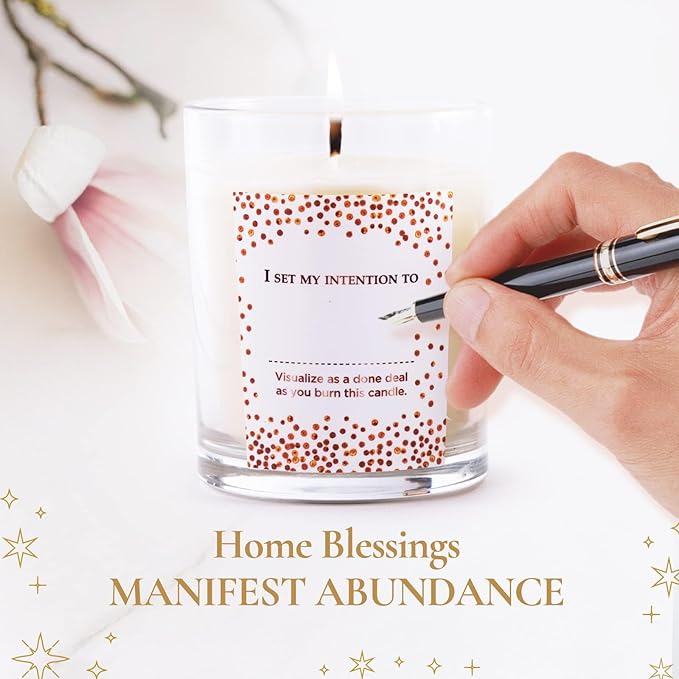 MAGNIFICENT 101 Abundance Mindset Smudge Candle Set - 3.5 Oz Each (3 Pack) - Abundance Unlimited Mindset - 42 Hr Burn for Energy Cleansing & Manifestation