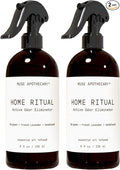 Muse Apothecary Home Ritual Active Odor Eliminator Spray - Furniture Deodorizer Spray & Bathroom Odor Eliminator for Home - Essential Oil Air Freshener - 8oz, Bergamot + French Lavender + Sandalwood