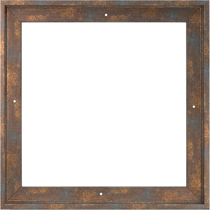 Pixy Canvas Floater Frame 33x33 for 3/4 (0.75) inch Deep Canvas Paintings/Canvas Prints/Wood Canvas Panels/Wall Art/Wall Decor/Home Decor/Artwork (Rusty Blue, 33 x 33 inch, Square)