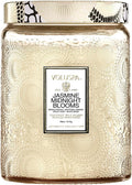Voluspa Jasmine Midnight Blooms Candle, Large Glass Jar Candle, 18oz, Coconut Wax Blend, Scented Candles for Home, 100 Hour Burn Time, Handcrafted in The USA