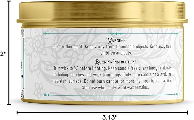 Sea Salt Pet Odor Eliminator Candle, Ocean Breeze Scent, 6oz, Eco-Friendly Soy Wax, Made in USA, Pet-Safe, Natural Odor Removal Candle, Non-Toxic, Phthalate-Free, Cotton Wick