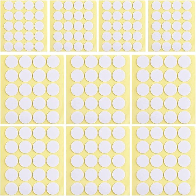 1080pcs Candle Wick Stickers, Heat Resistance Double-Sided Stickers for Candle Making, Adhere Steady in Hot Wax Stickers for Candle Making