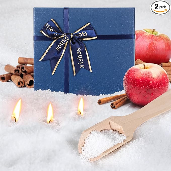 MTLEE Pearled Candle 2.2 lb Sand Wax Scented Sand Candle Kit with Gift Box 50 Wicks Refillable Jar White Beaded Wax Gift Set for Friends Mother Lover Women Family