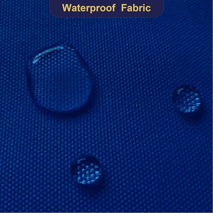 Foreate Waterproof Canvas Fabric by The Yard 600D Upholstery Fabric for Chairs 58" Wide Indoor Outdoor Water Resistant Canvas Polyester Material Sewing DIY Cloth, 8 Yards Royal Blue