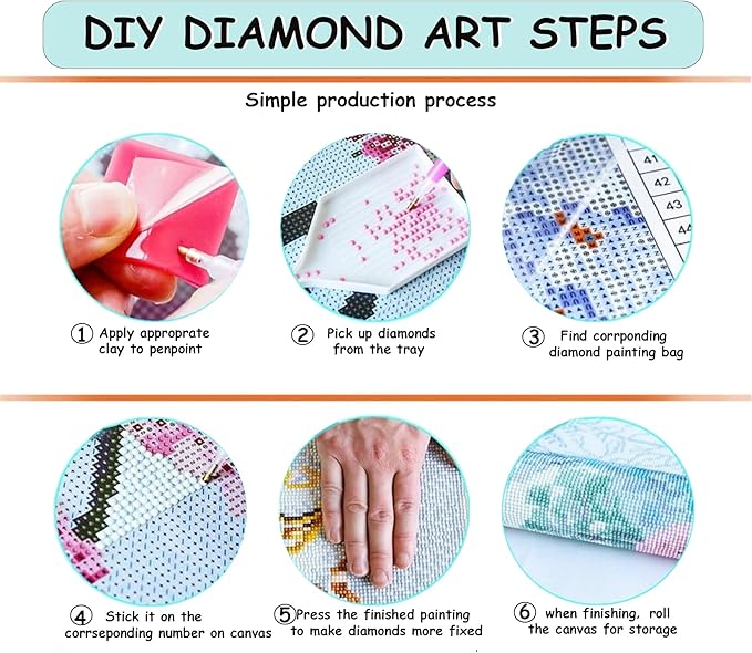 CZYWJMEI Christmas Truck 5D Diamond Painting Kits for Adults Beginners,DIY Winter House Diamond Art Kits,Full Round Drill Diamond Dot Gem Art Kits,Home Wall Decor 12x16nch