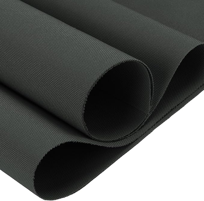 Thickened Waterproof Canvas Fabric by The Yard 1200D 58" W Outdoor Upholstery Material Heavy Duty Fabric Water Resistant Sewing Material for Chair Patio Cushion Purse Bag 2 Yard Grey