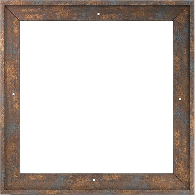 Pixy Canvas Floater Frame 6x6 for 1-1/2 (1.5) inch Deep Canvas Paintings/Canvas Prints/Wood Canvas Panels/Wall Art/Wall Decor/Home Decor/Artwork (Rusty Blue, 6 x 6 inch, Square)