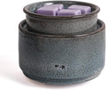 Ceramic Electric Wax Melt Warmer & Cube Oil Melter Cute Small Warmers Aromatherapy for Home Decorative Burner Melts Scented Candle Tart Scent Warm Fragrance (Blue Mix)