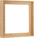 Pixy Canvas Floater Frame 6x6 for 1-1/2 (1.5) inch Deep Canvas Paintings/Canvas Prints/Wood Canvas Panels/Wall Art/Wall Decor/Home Decor/Artwork (Scratched Gold & Cream, 6 x 6 inch, Square)