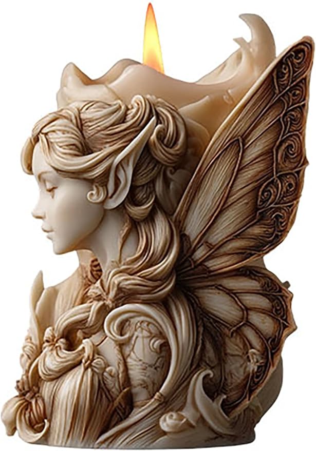 Angel Silicone 3D Flower & Rose Mold - Peony & Candle Making Molds for Resin, Clay & Soap Craft Supplies