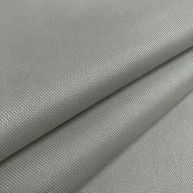Foreate Waterproof Canvas Fabric by The Yard 600D Upholstery Fabric for Chairs 58" Wide Indoor Outdoor Water Resistant Canvas Polyester Material Sewing DIY Cloth, 8 Yards Silver Grey
