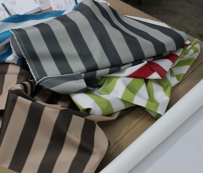 Stripe Canvas Awning Fabric Waterproof Outdoor Fabric 60" Black/White (1 Yard)