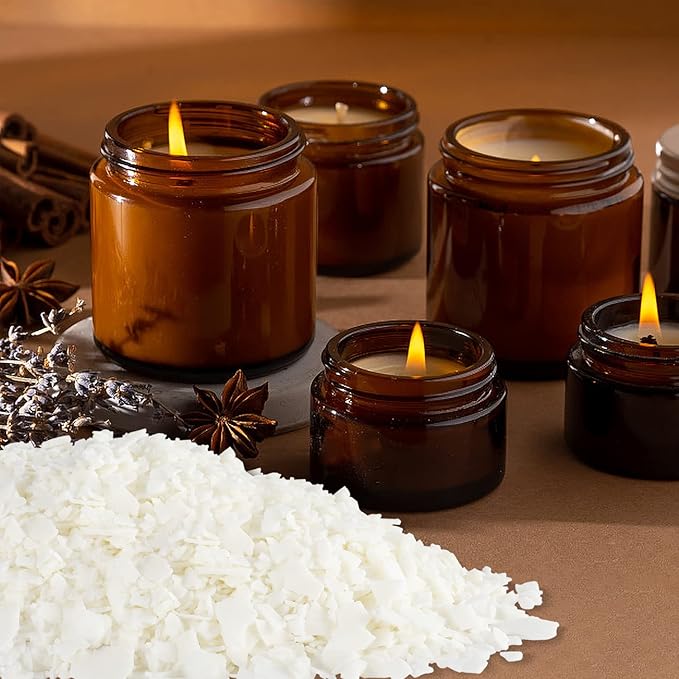 Wfmolcand Natural Soy Wax for Candle Making 10 lb Bag Soy Wax Flakes,DIY Candle