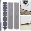Retractable Gap Dust Cleaner with 30-100 Feet Extendable Long Handle and 2 Microfiber Dusting Cloths, Cleaning Duster for Under Appliance Refrigerator Furniture Sofa Bed (Gray)