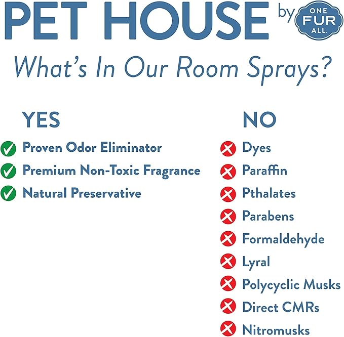 One Fur All Pet Air Freshener 4 OZ Concentrated Room Spray for Pet Odor, Evergreen Forest, Pack of 1