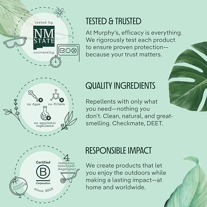 Murphy's Naturals Mini Mosquito Bug Repellent Candles for Outdoor Patio, Citronella & Essential Oils, 14-Hour Burn Time Each, 3.5 oz, 9-Pack