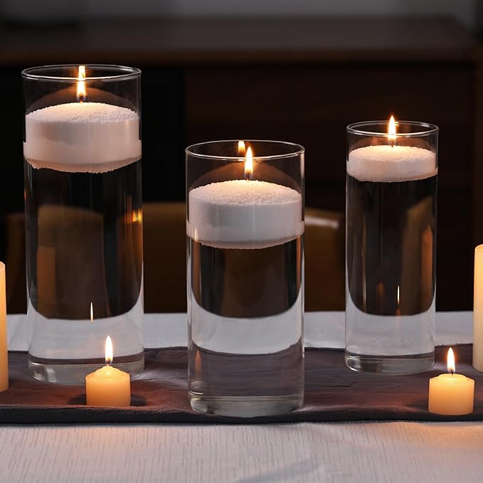LAMORGIFT 1LB Candle Sand- White Candle Beads, Sand Wax, Pearled Candles with Wicks (10 Pcs), Candles Unscented for Powder Candle Making, Refill Kit