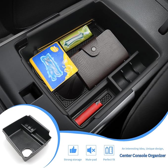 Yee Pin 2022 Niro EV Console Organizer - Center Tray with Storage Box Insert