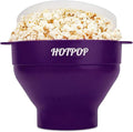 The Original Hotpop Microwave Popcorn Popper, Silicone Popcorn Maker, Collapsible Bowl BPA-Free and Dishwasher Safe- 20 Colors Available (Dark Orchid)