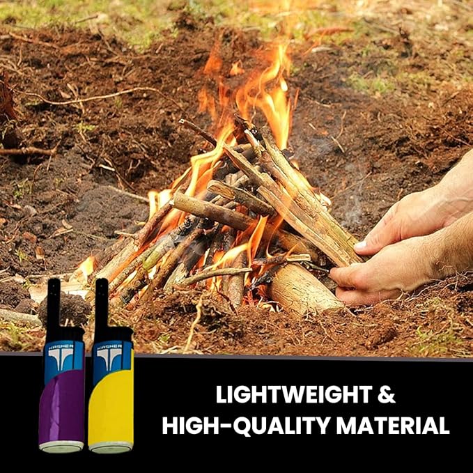 Kasher EZ Reach Candle Lighter with Candle Tool - Extended Wand - Ideal for Lighting Scented Candle Jar, Camping, Outdoor, and BBQ - Pack of 2 (Blue)