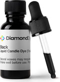 Black Liquid Candle Dye (1 oz) - Made in the USA - Safe and Easy to Use - Pure and Simple Ingredients - Candle Making Supplies for Soy, Paraffin, Palm or Gel Wax - 10 Vibrant Colors to Choose from