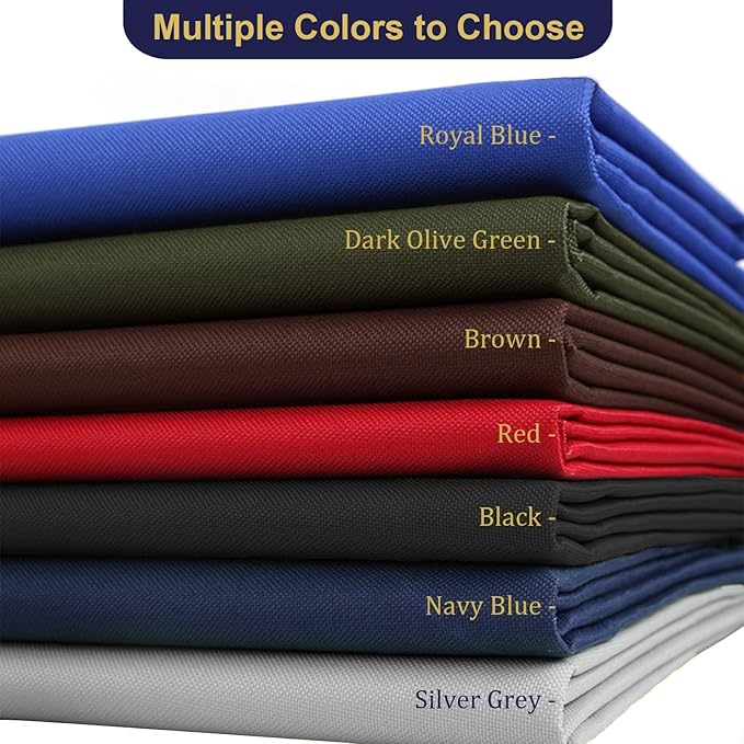 Foreate Waterproof Canvas Fabric by The Yard 600D Upholstery Fabric for Chairs 58" Wide Indoor Outdoor Water Resistant Canvas Polyester Material Sewing DIY Cloth, 10 Yards Brown