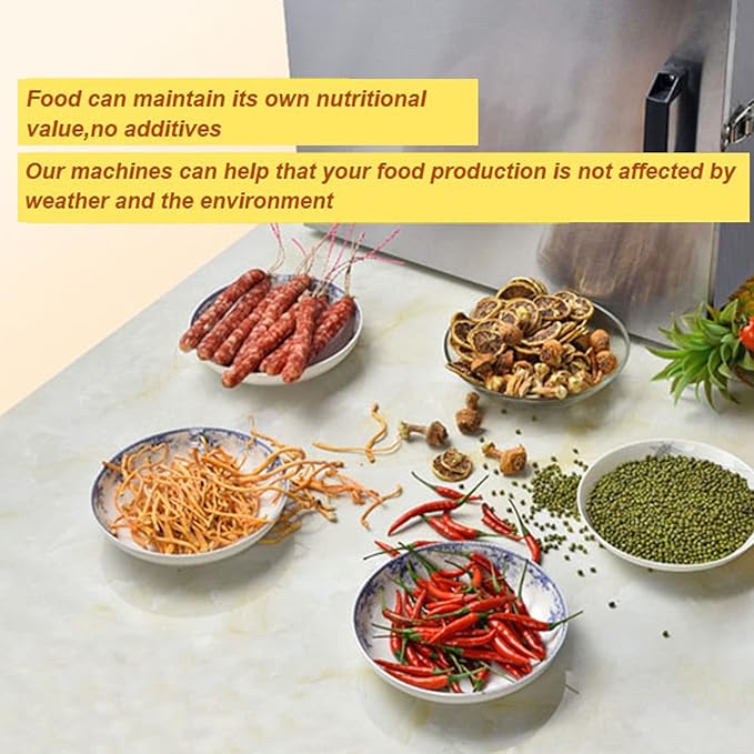 Stainless steel 16 Layer Food Dehydrator Fruit Vegetable Dry Machine Pet Food Dryer Food Dehydrator for Fruit Vegetable Herbs Dog Treats Meat Drying 110V 86℉-194℉