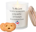 Cookie Strong Scented Candle, 10oz Candle Jars Single Wick Candle, Slow Burning Natural Soy Wax, Valentine's Day Gifts for Lover Wife Women Birthday Christmas