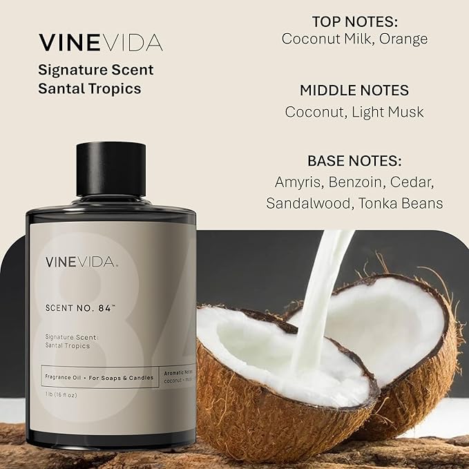 VINEVIDA [16oz] Scent No.84 Fragrance Oil for Candle Making and Soap Making - Premium Candle Scents for Soy Candles