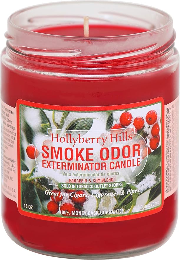 Smoke Odor Exterminator Candle, Hollyberry Hills