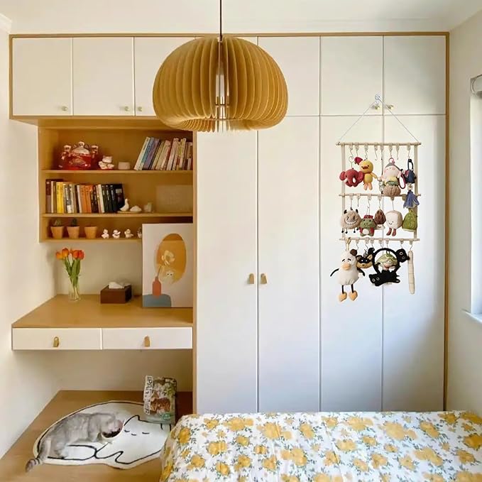 Hanging Display Storage Shelves Detachable Doll Organizers for Storage Plush Doll Collectors Gifts, Hanging Over the Door Organizer for Bedroom Home 2Pcs