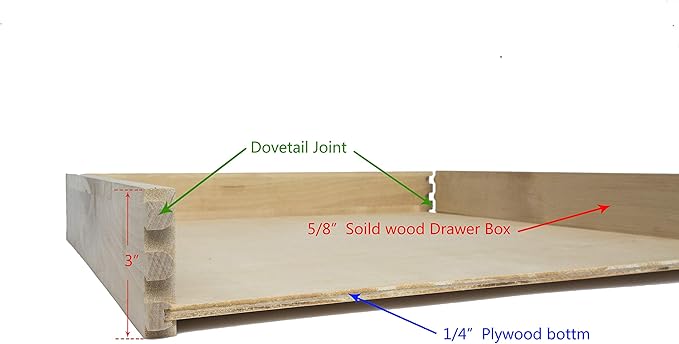 Couver Pull Out Drawers For Cabinets, 30"W x 21"D x 3"H Soft Close Slide Out Wood Shelves Storage Organizer for Kitchen, Finished, Heavy-Duty, Non-Assemble