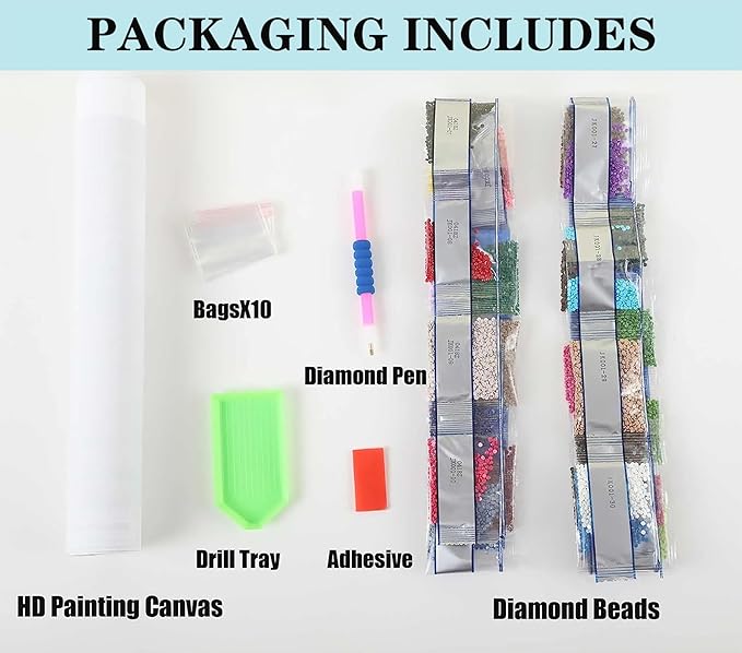 Winter Diamond Painting Kits for Adults Beginners,DIY Cardinal Birds Diamond Art,5D Full Round Drill Diamond Dot Gem Art Kits, Home Wall Decor 14x14 Inch