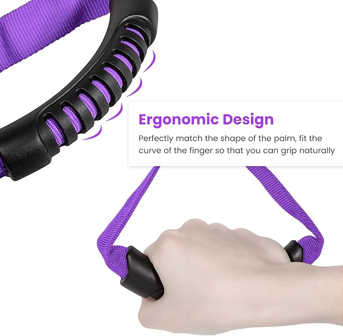 E-cowlboy Auto Cane Grab Handle Adjustable Standing Aid Safety Support Bar Nylon Grip Mobility Assist Device (Purple)