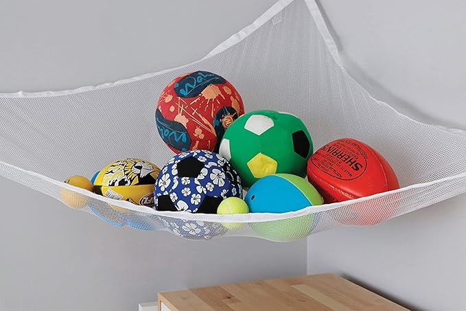 Little Chicks Plush Stuffed Animal Net Hammock -Corner Organizer and Toy Holder - Extra Large Hanging Storage for Kids Bedroom