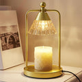 Candle Warmer Lamp with Timer Dimmer, Electric Wax Melt Warmer Lamp for Jar Candles Lights, Candle Lamp Warmer with 2 Bulbs, Birthday Gifts for Women, House Warming Gifts New Home Decor, Gold