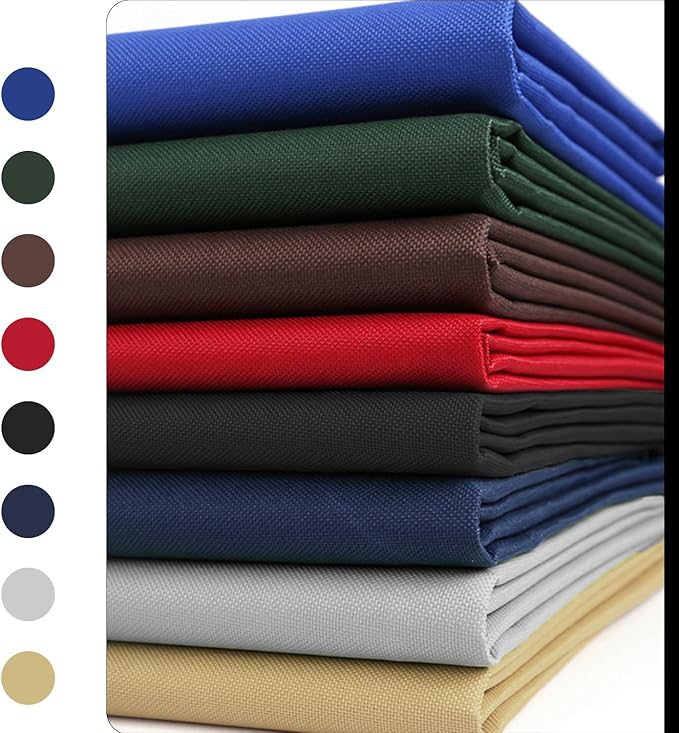 Waterproof Canvas Fabric by The Yard 58inch 600D Upholstery Material Polyester Fabric Outdoor Water Resistant Fabric for Sewing Chair Patio Cushion Purse Bag Interior, 8 Yard Ivory