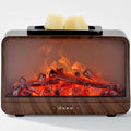 MeplLivs Electric Wax Melt Warmer Dynamic Flame Fireplace PTC Heating Plate Monochromatic Wax Burner Fragrance Wax Warmer for Home Office Gifts & Decor£¨Wood Grain£©