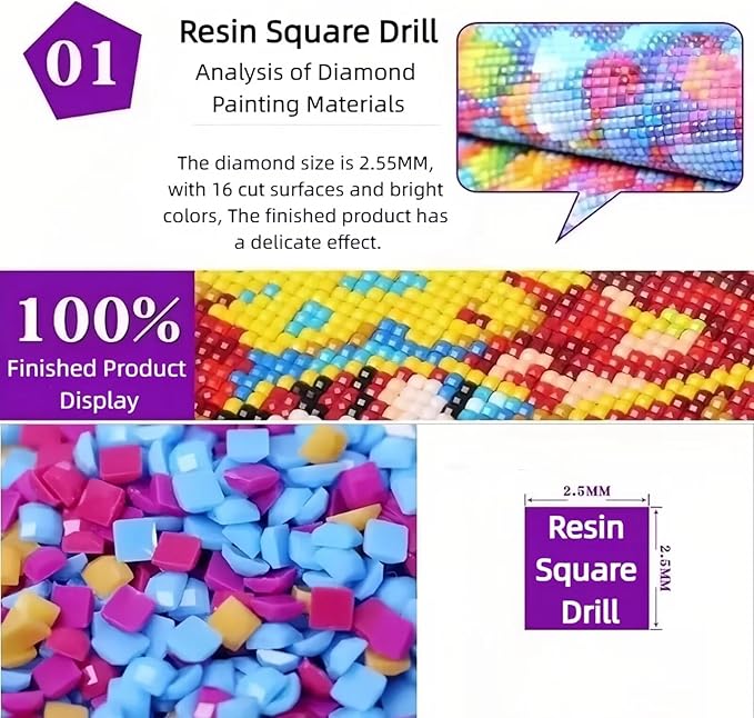 5D Candle Diamond Art Painting Kits for Adults, Winter Square Diamond Painting Art Kits for Adults Beginner, DIY Full Square Drill Gem Crystal Art Craft, for Home Wall Decor Gifts 32x40inch -2177